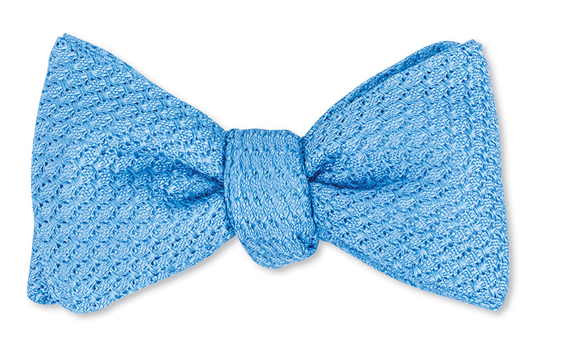 Light Blue Grenadine Bow Tie