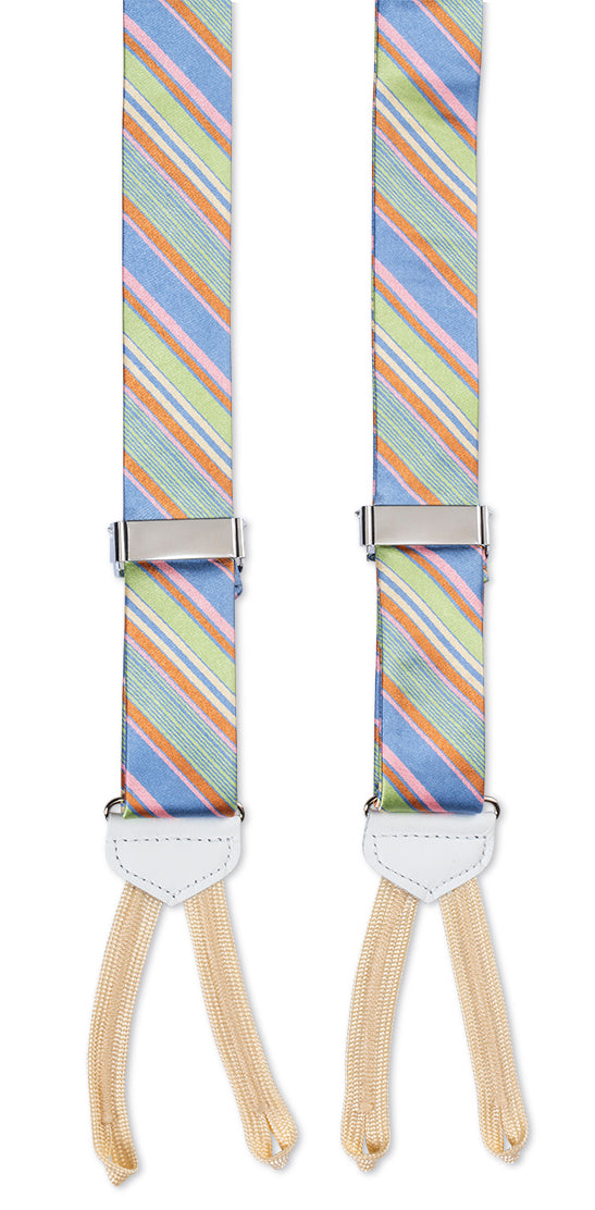 Multi-color Alderman Stripes Suspenders