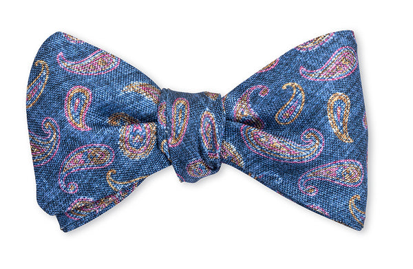 Navy Alfred Pine Bow Tie