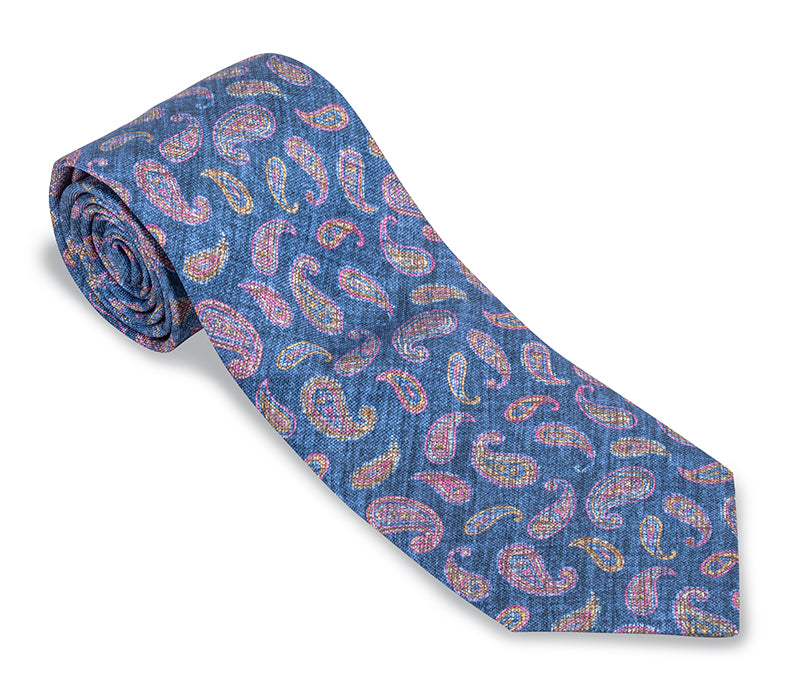 Navy Alfred Pine Necktie