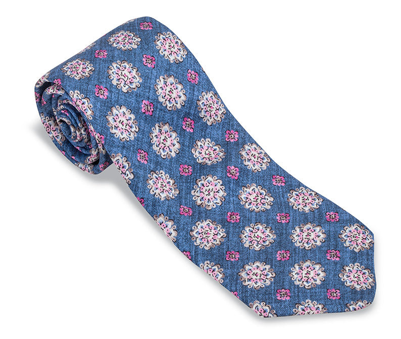 Navy Alfred Medallions Necktie