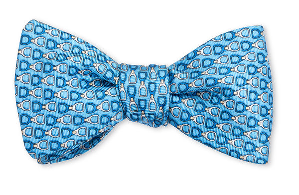 Blue Altura Stirrup Irons Bow Tie