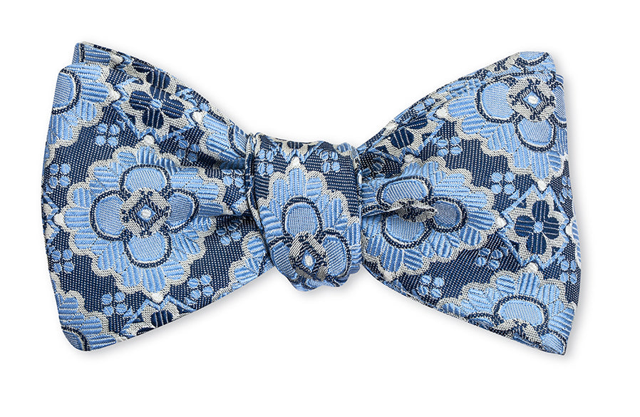 Navy/Cobalt Bannock Medallions Bow Tie