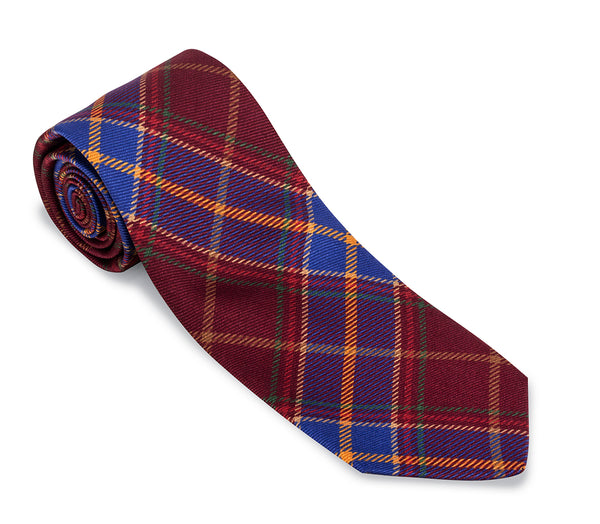 Red Bridgewater Tartan Necktie