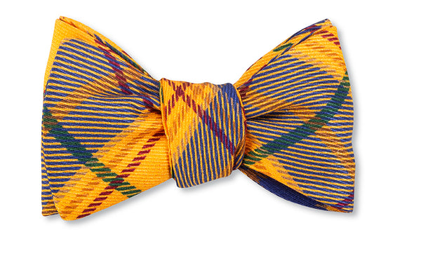 Yellow Bridgewater Tartan Bow Tie