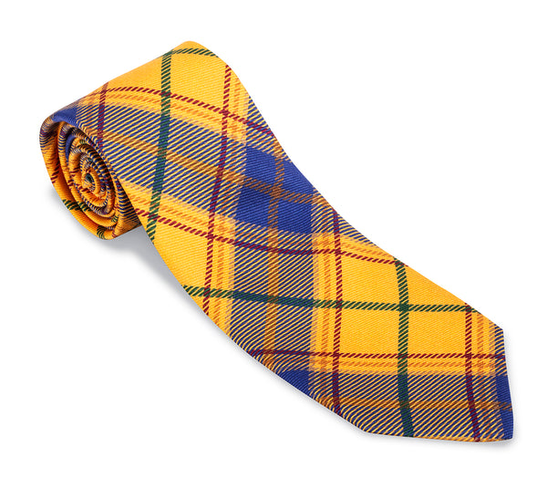 Yellow Bridgewater Tartan Necktie