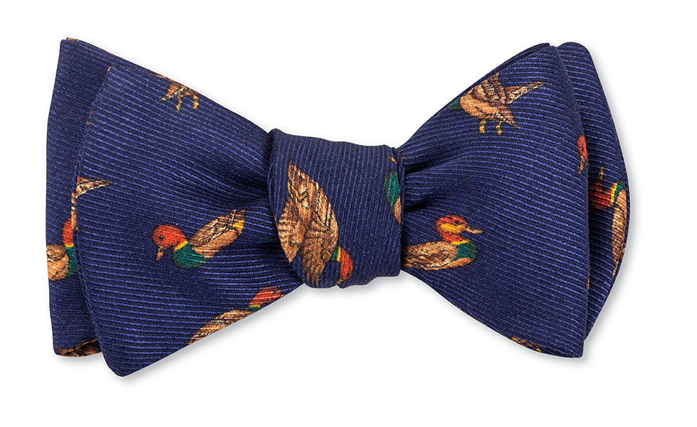 Navy Bridgewater Ducks Bow Tie
