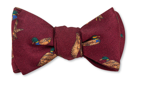 Burgundy Bridgewater Ducks Bow Tie
