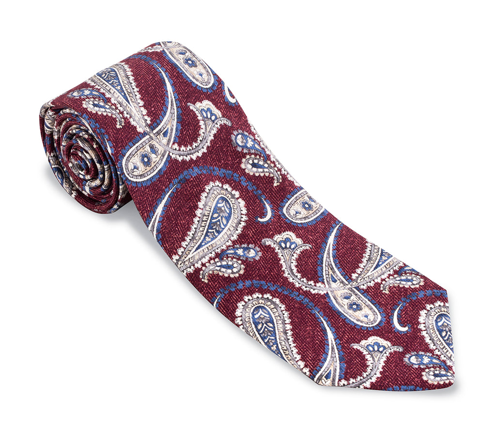 Red Brendan Paisley Necktie