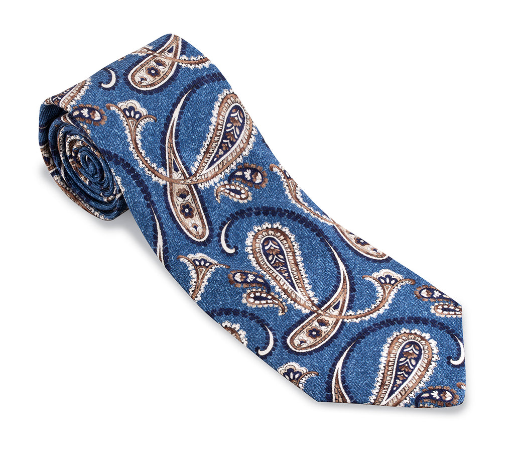 Blue Brendan Paisley Necktie