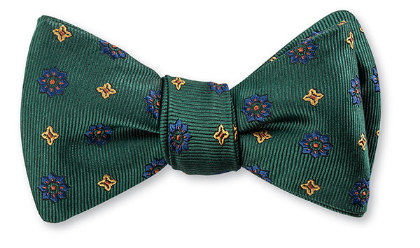 Green Chelsea Medallions Bow Tie