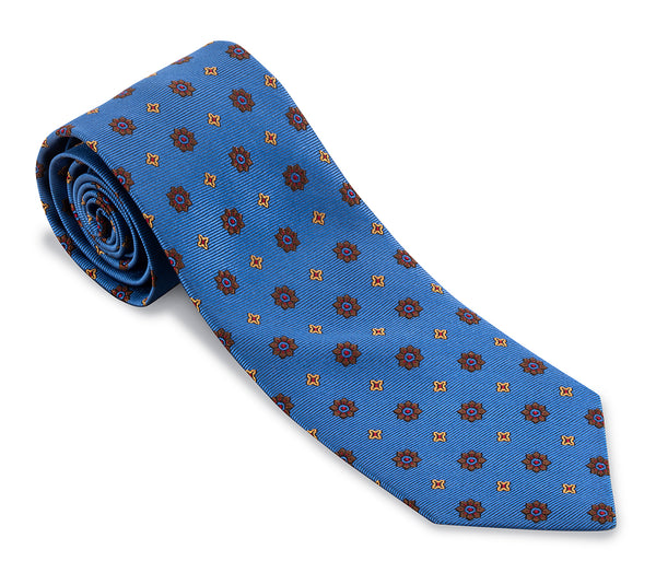 Blue Chelsea Medallions Necktie