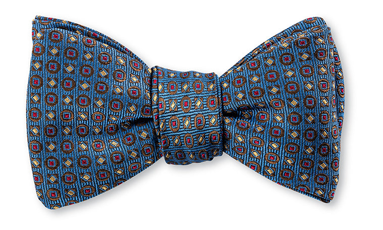 Blue Chelsea Neats Bow Tie