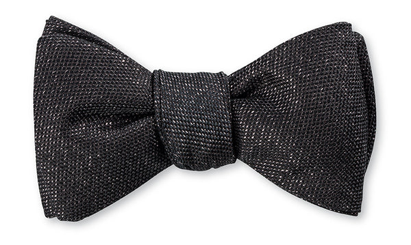 Black/Silver Lamé Bow Tie