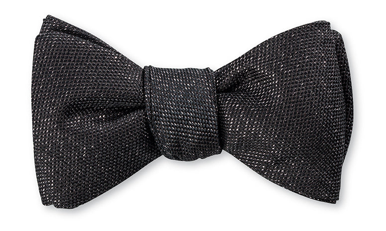 Black/Silver Lamé Bow Tie