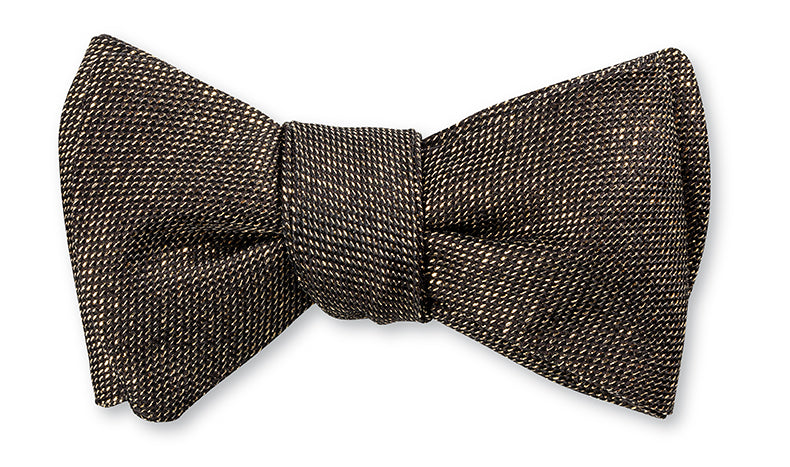 Black/Gold Lamé Bow Tie