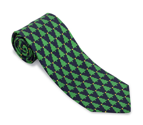 Navy Tannenbaum Necktie