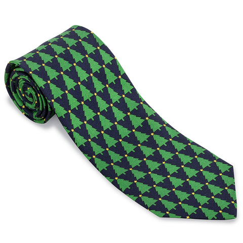 Navy Tannenbaum Necktie