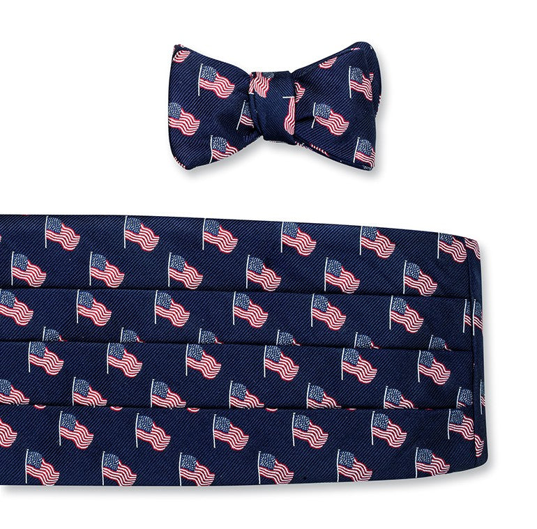USA Flag Cummerbund Set