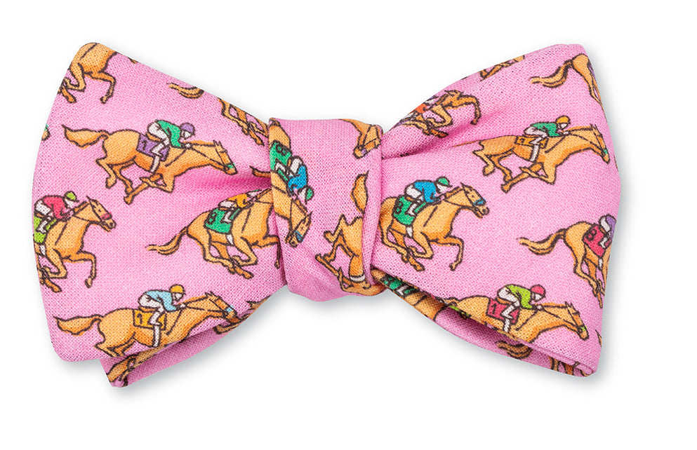 Pink Equestrian Bow Tie