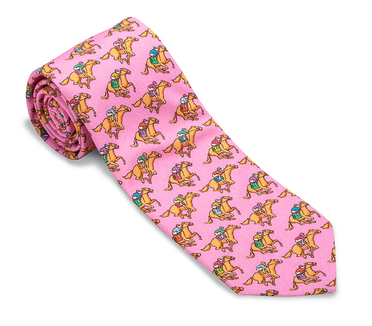 Pink Equestrian Necktie