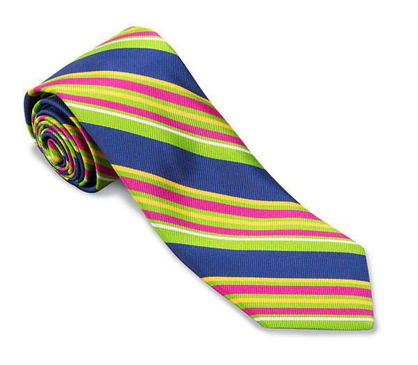 Navy Davis Stripes Necktie