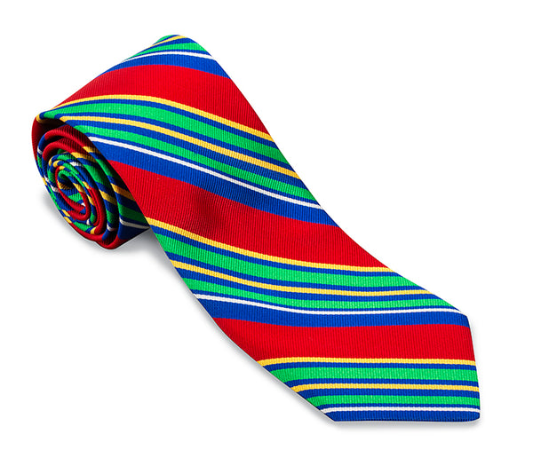 Red Davis Stripes Necktie