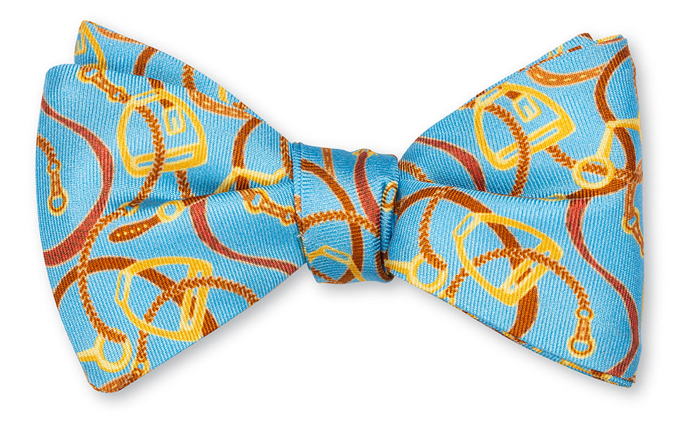 Blue Baxter Stirrups Bow Tie