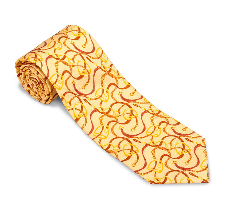Yellow Baxter Stirrups Necktie