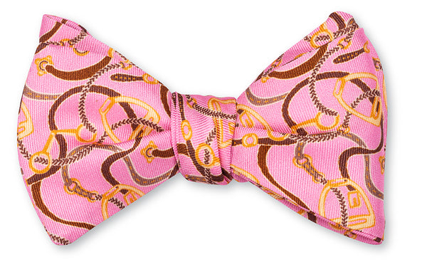 Pink Baxter Stirrups Bow Tie