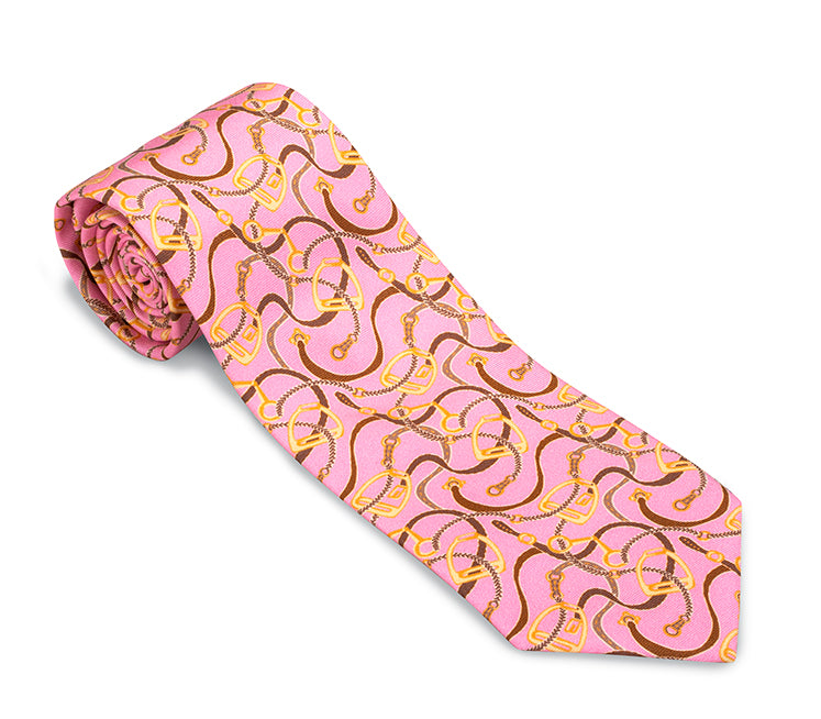 Pink Baxter Stirrups Necktie