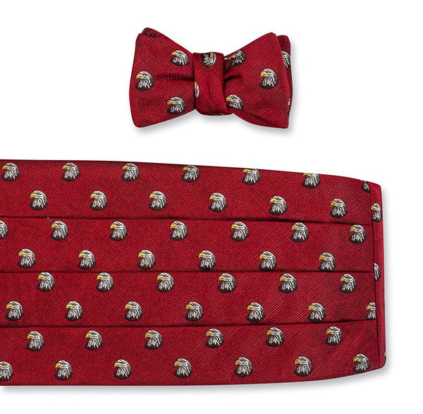 Red Bald Eagles Cummerbund Set