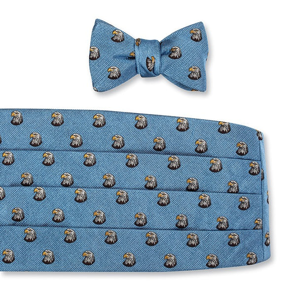 Light Blue Bald Eagles Cummerbund Set 
