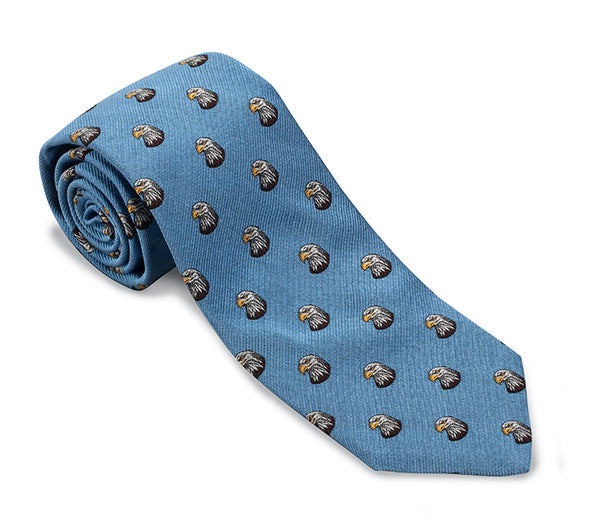 Light Blue Bald Eagle Necktie