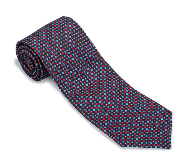 Navy Fairway Neats Necktie