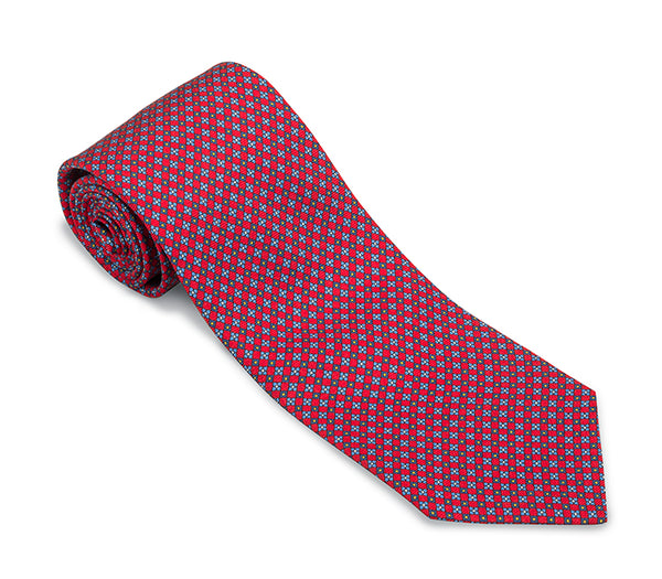 Red Fairway Neats Necktie