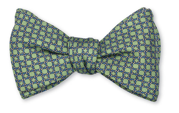 Sage Circle Links Bow Tie