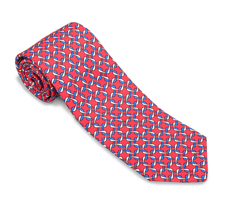 Coral Diamond Links Necktie