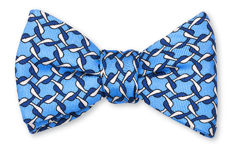 Blue Diamond Links Bow Tie
