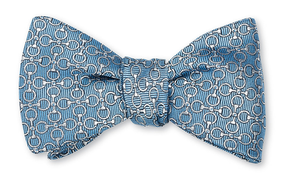 Light Blue Edwards Bits Bow Tie