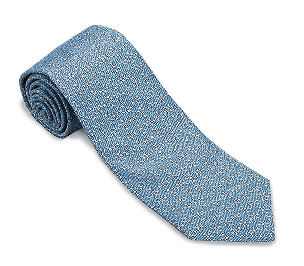 Light Blue Edwards Bits Necktie