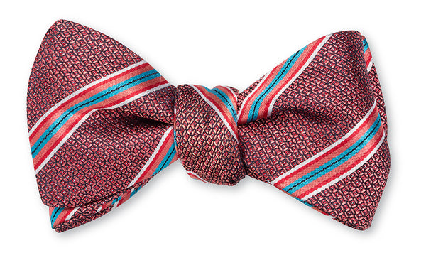 Coral Edwards Stripes Bow Tie