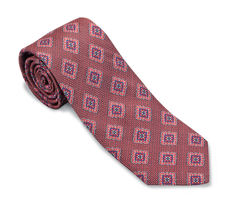 Coral Edwards Medallions Necktie