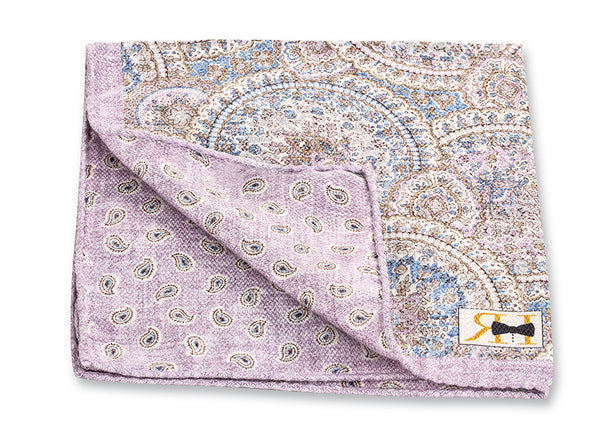 Lavender Medallion/Pine Pocket Square