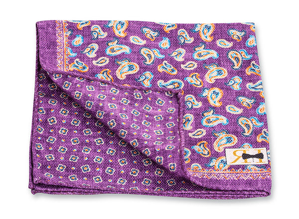 Purple Pine/Neat Pocket Square