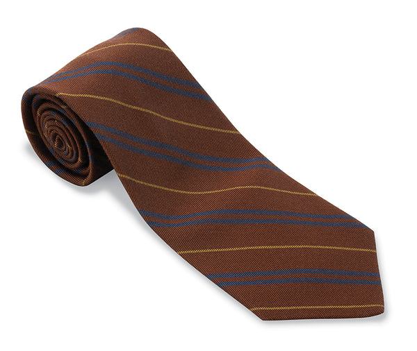 Mahogany Ashley Stripes Necktie