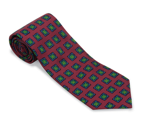 Burgundy Amanda Medallions Necktie