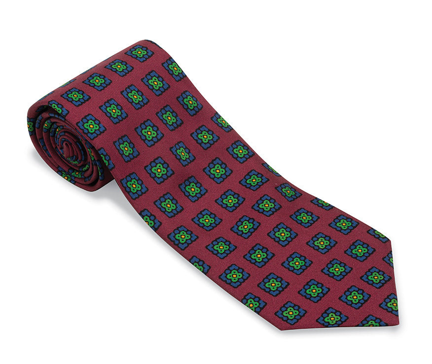 Burgundy Amanda Medallions Necktie
