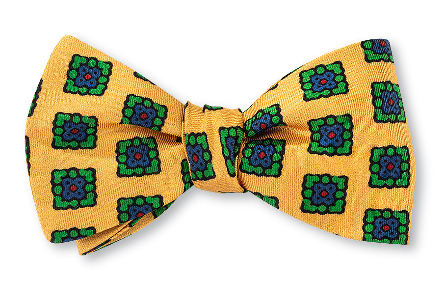 Yellow Amanda Medallions Bow Tie