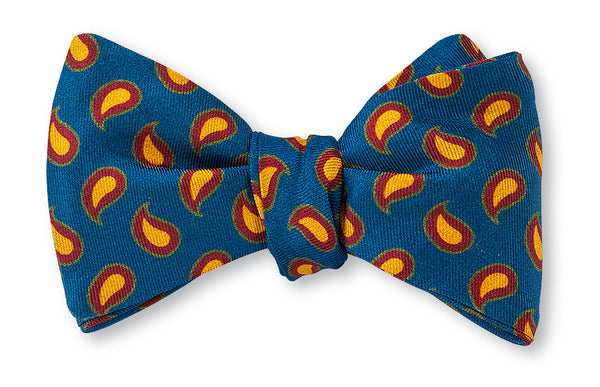 Madder Blue Amanda Pine Bow Tie